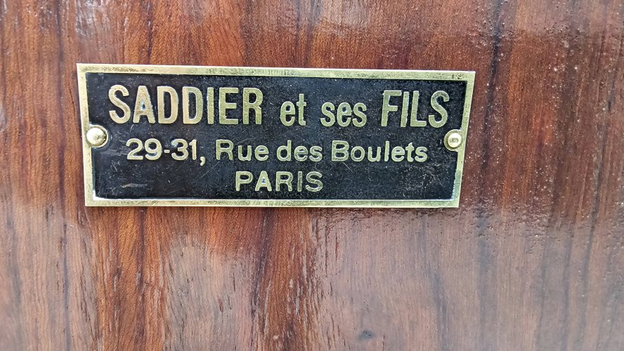 Buffet Art Déco de Saddier & Fils en palissandre massif et placage