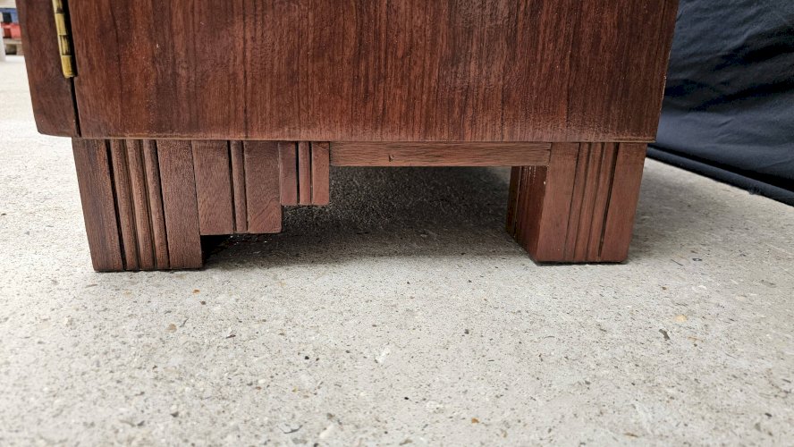 Buffet Art Déco de Saddier & Fils en palissandre massif et placage