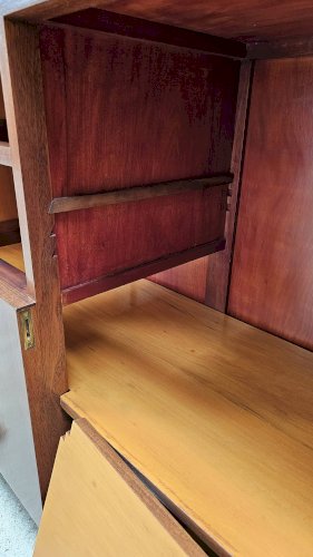 Buffet Art Déco de Saddier & Fils en palissandre massif et placage