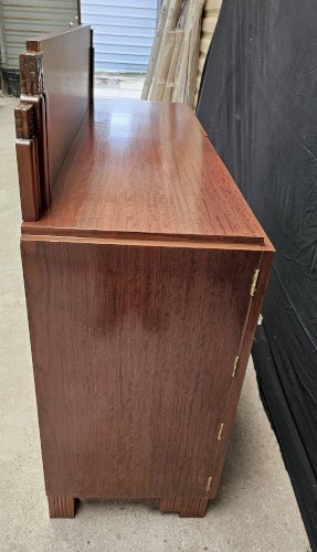 Buffet Art Déco de Saddier & Fils en palissandre massif et placage