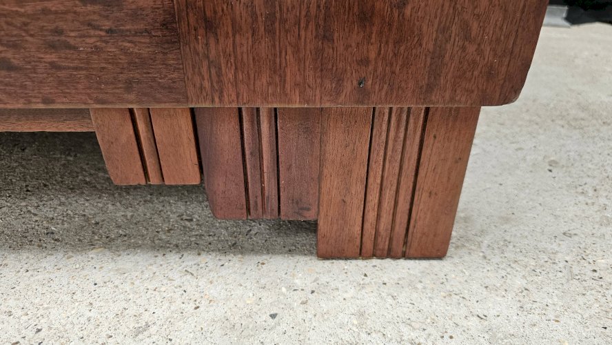 Buffet Art Déco de Saddier & Fils en palissandre massif et placage