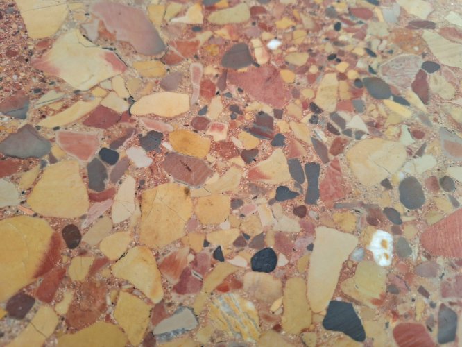 Buffet art déco plateau marbre, meuble vaisselier ancien