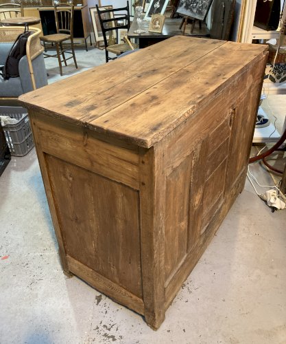 Buffet bas ancien en chêne - décapé 