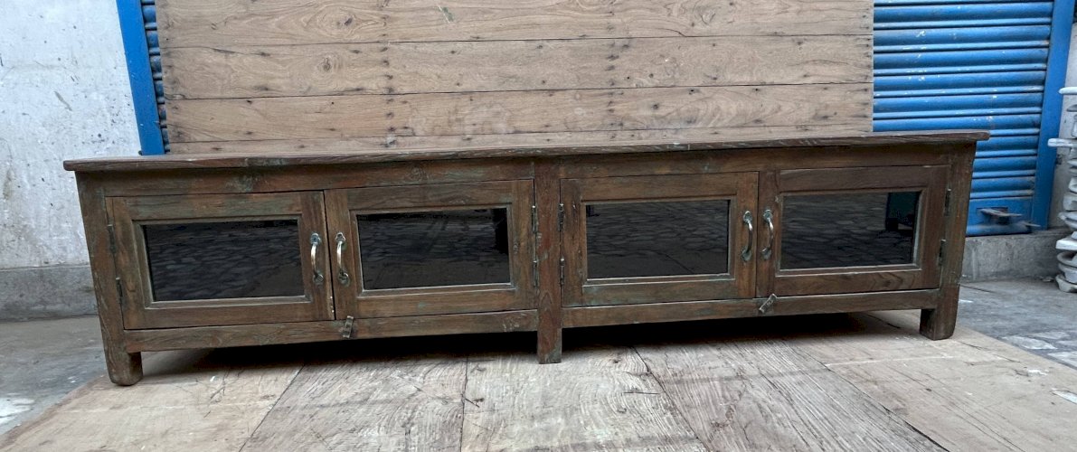 Buffet bas- meuble TV en teck birman