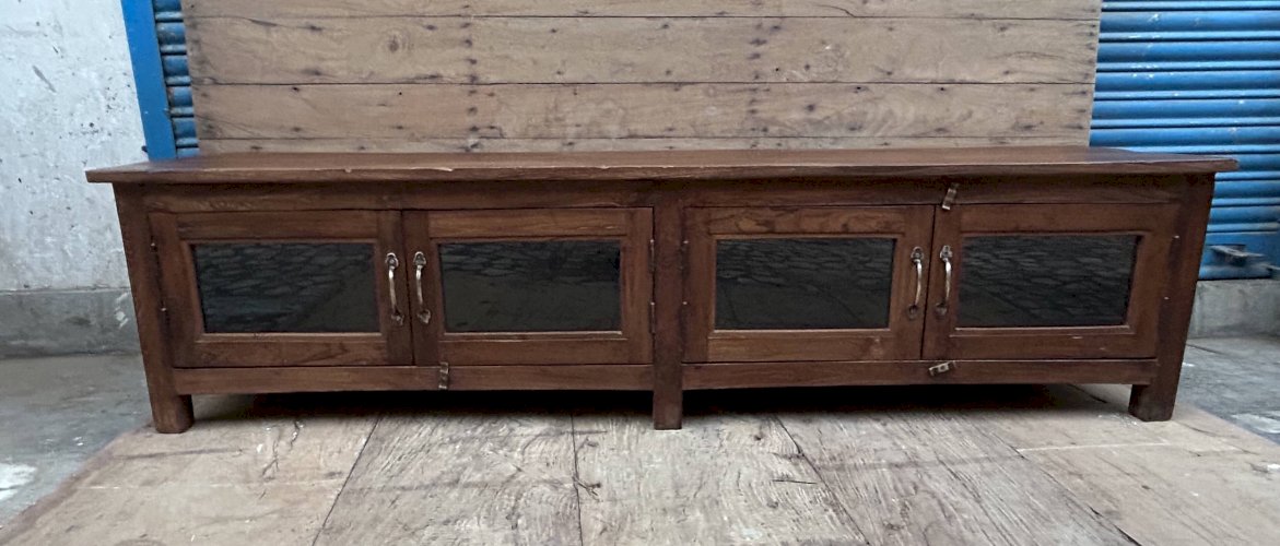 Buffet bas- meuble TV en teck birman