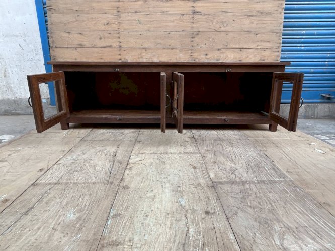 Buffet bas- meuble TV en teck birman