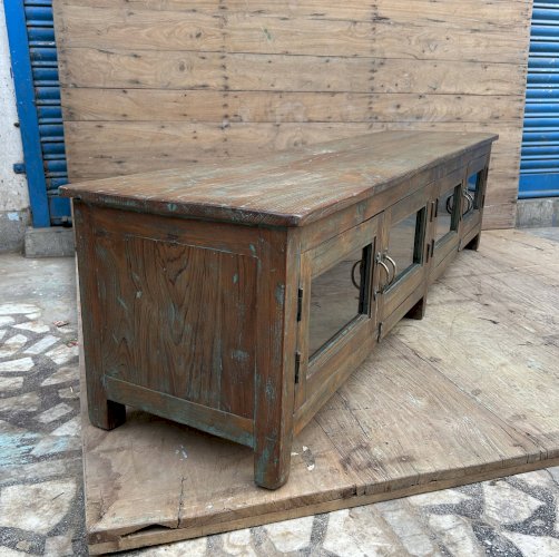 Buffet bas- meuble TV en teck birman