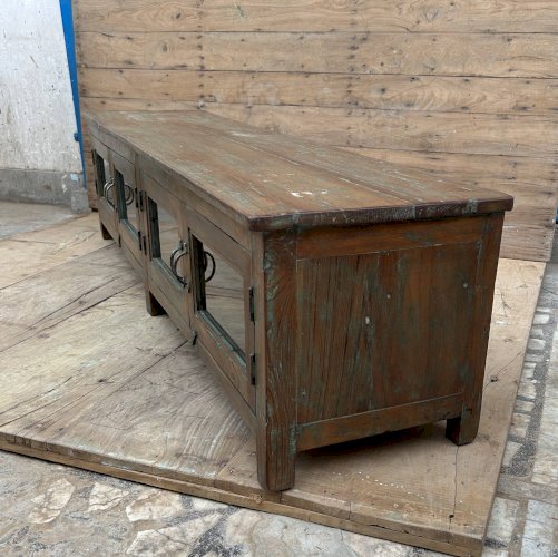 Buffet bas- meuble TV en teck birman