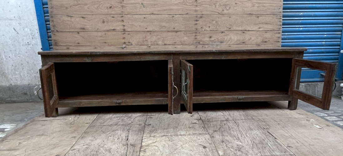 Buffet bas- meuble TV en teck birman