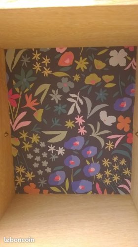 Buffet deux portes en rotin style audoux minet