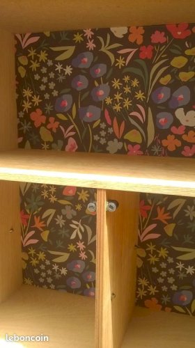 Buffet deux portes en rotin style audoux minet