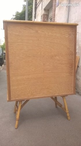 Buffet deux portes en rotin style audoux minet