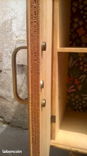 Buffet deux portes en rotin style audoux minet