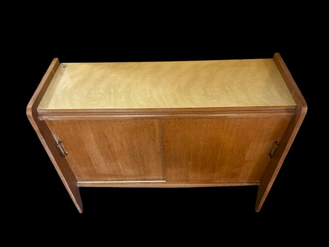 Buffet en chêne pieds compas 1950