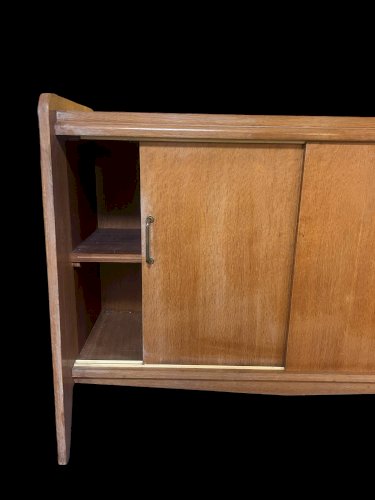 Buffet en chêne pieds compas 1950