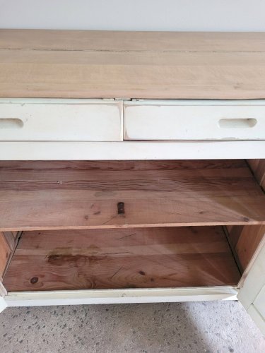 Buffet parisien ancien en bois patiné