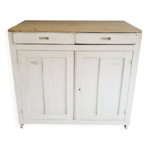 Buffet parisien ancien en bois patiné