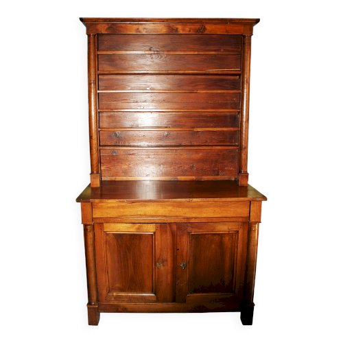 Buffet-Vaisselier à demi-colonnes en noyer , époque. Empire