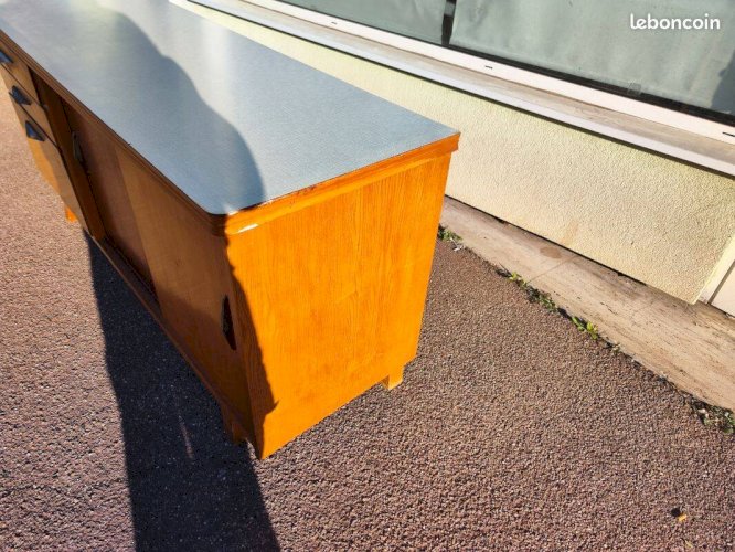 Buffet vintage bois formica