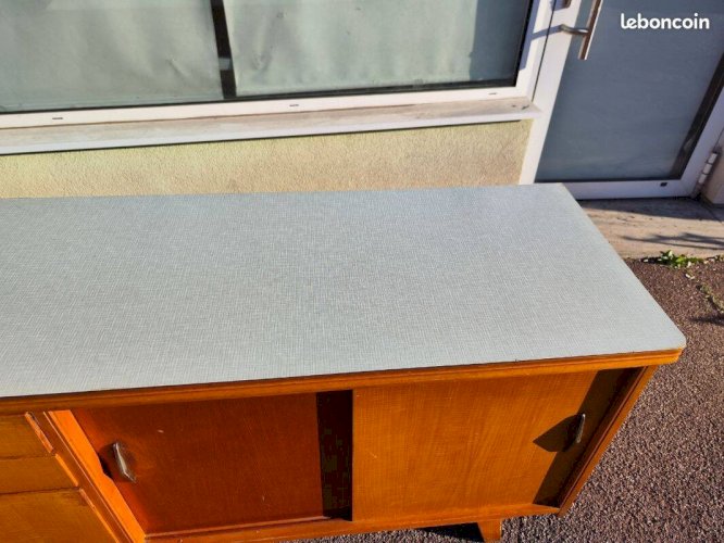 Buffet vintage bois formica