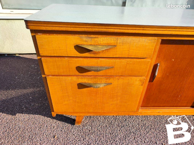 Buffet vintage bois formica