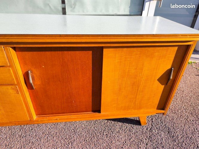 Buffet vintage bois formica