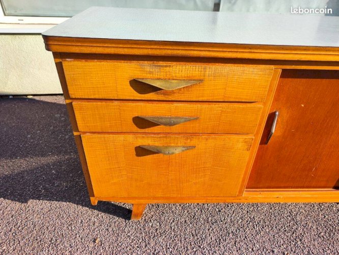Buffet vintage bois formica