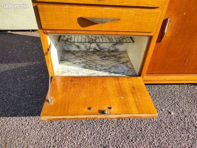 Buffet vintage bois formica