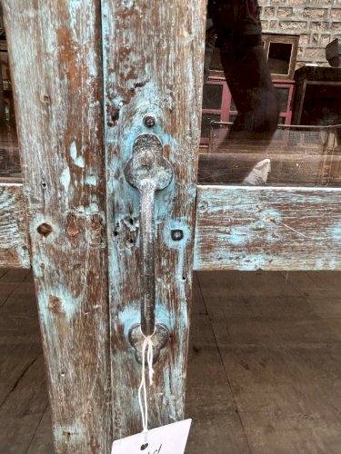 buffet vitré en teck birman avec patine dorigine