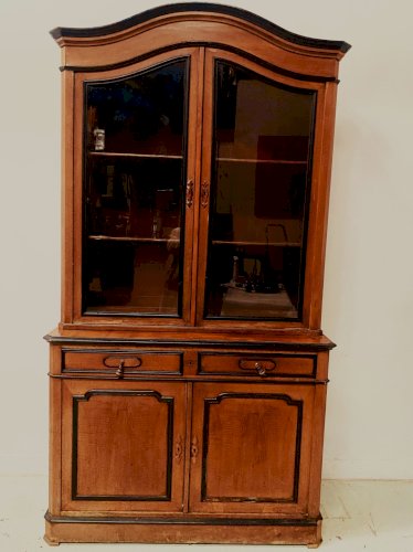 Buffet vitrine en deux corps Napoléon III XIX siècle
