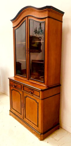 Buffet vitrine en deux corps Napoléon III XIX siècle