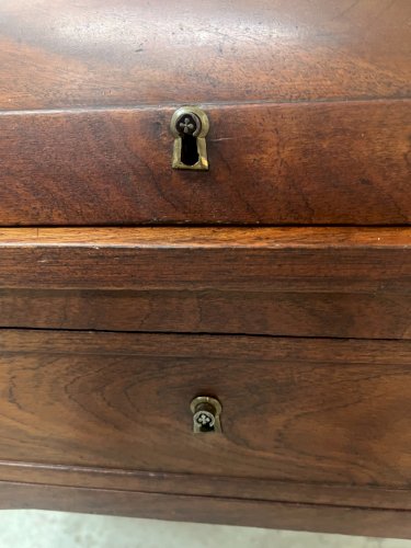 Bureau a cylindre de style Louis XVI en acajou XIX siècle