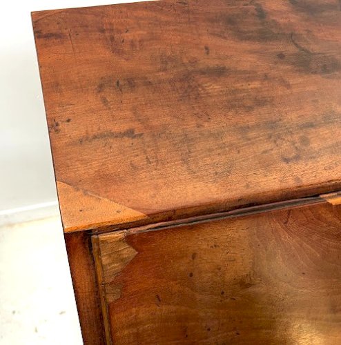 Bureau de pente de style Anglais en acajou et placage XIX siècle