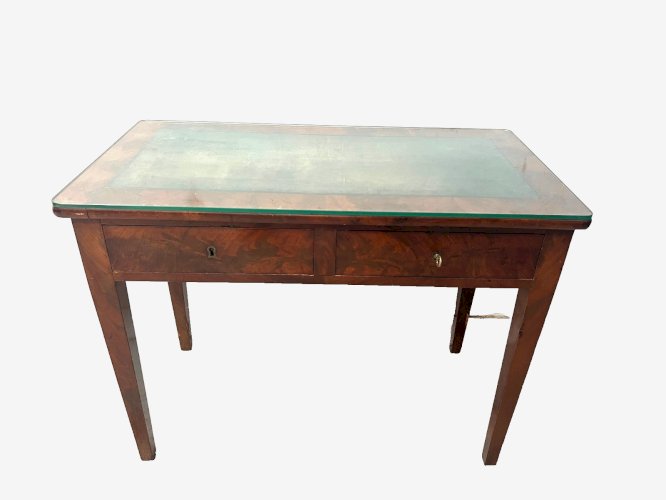 Bureau de style Louis XVI en acajou et placage XIX siècle