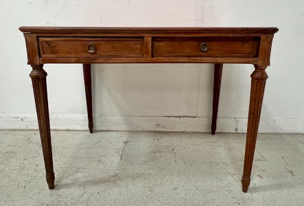 Louis XVI style desk in stained beech, 20th century