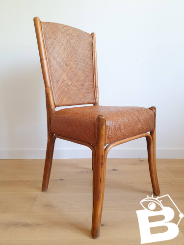 Bureau en rotin vintage