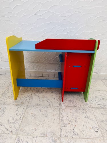 Bureau et tabouret denfant Multicolore