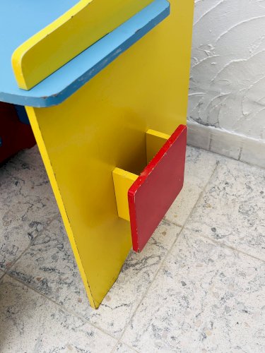 Bureau et tabouret denfant Multicolore