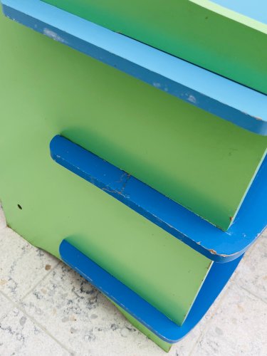 Bureau et tabouret denfant Multicolore