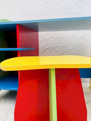 Bureau et tabouret denfant Multicolore