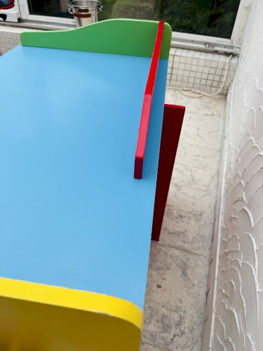 Bureau et tabouret denfant Multicolore