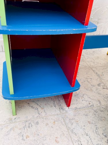 Bureau et tabouret denfant Multicolore
