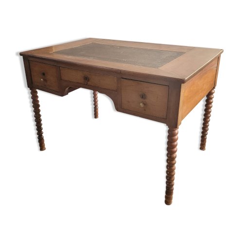 Bureau Louis Philippe à pieds tournés