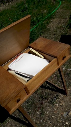 bureau pupitre vintage