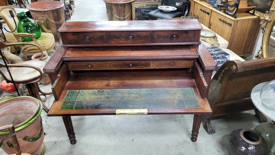 BUREAU SECRETAIRE A GRADINS LOUIS PHILIPPE EN ACAJOU