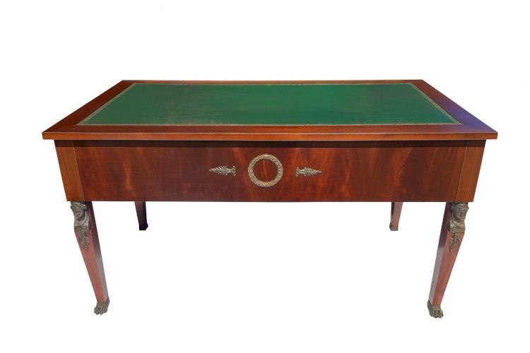 Bureau Style Empire Retour Égypte Fin XIX Eme Décoration En Bronze Napoléon III