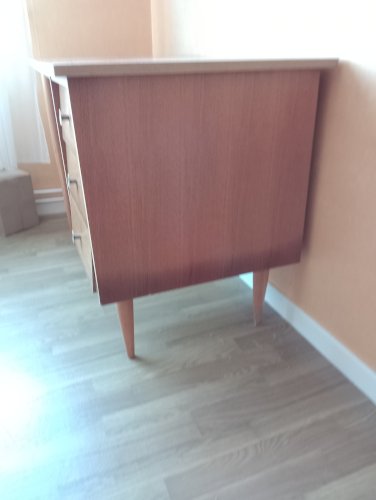 bureau vintage pieds compas