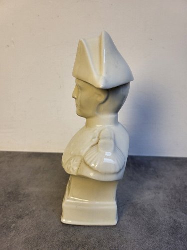 BUSTE BOUTEILLE DE NAPOLEON EN FAÏENCE