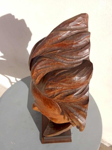  Buste de Beethoven – Bois sculpté – Signé Bordet 