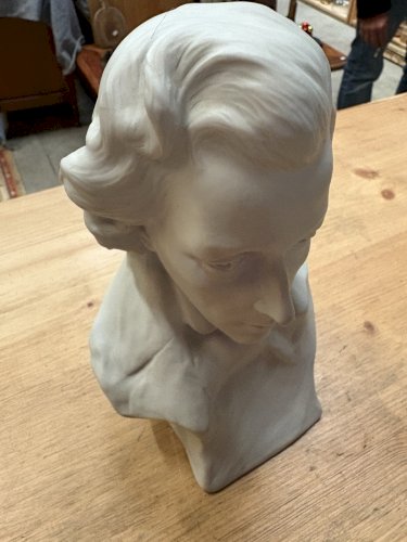 Buste de Chopin en Biscuit signé Nannini – 20 cm
